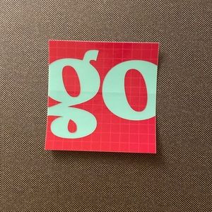 Patagonia “go” sticker